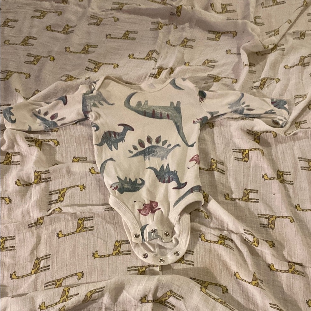 Dinosaurs Carter Onesie with sleeves